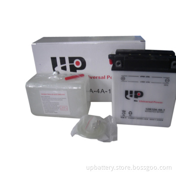 Dry Charged Wented Motorcycle Batteries 12n12A-4A-1 12V 12ah